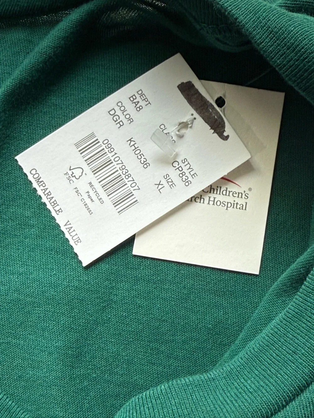 Men's J. Crew Green Short Sleeve St. Jude JOY Graphic Tee XL NWT